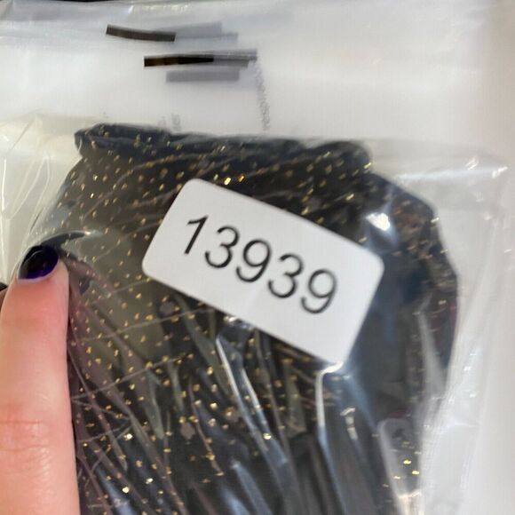 Metaphor Blouse Women L Large Black Striped V-Neck Long Sleeve Pullover Casual - Picture 9 of 9